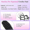 Feather Crochet Human Hair Extensions