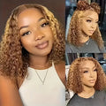 Short Curly Gradient Synthetic Wig