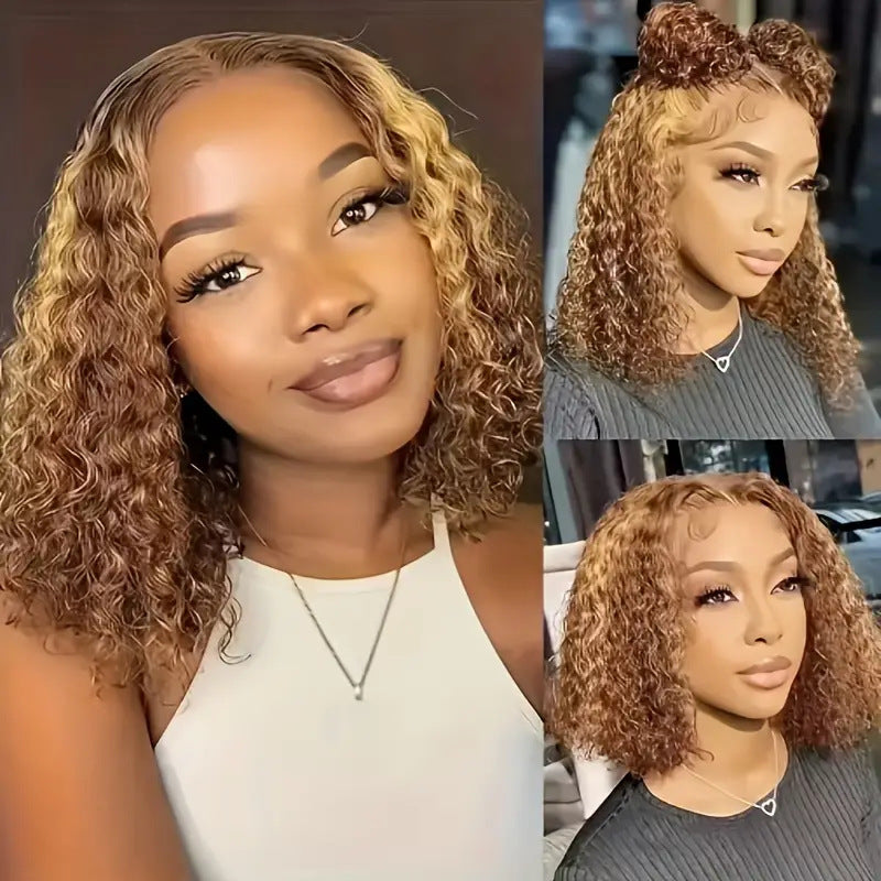 Short Curly Gradient Synthetic Wig