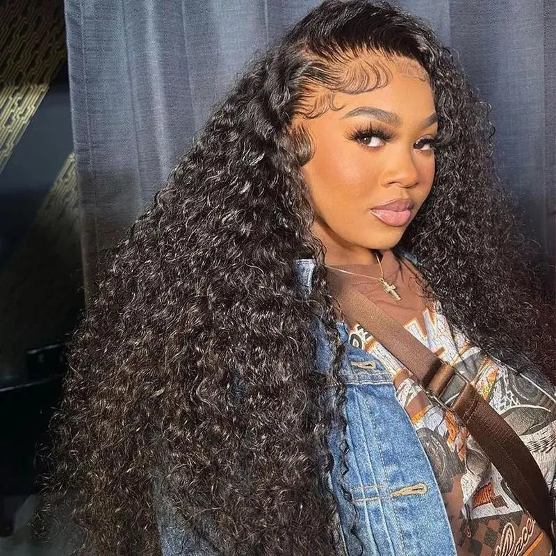 Curly synthetic wig