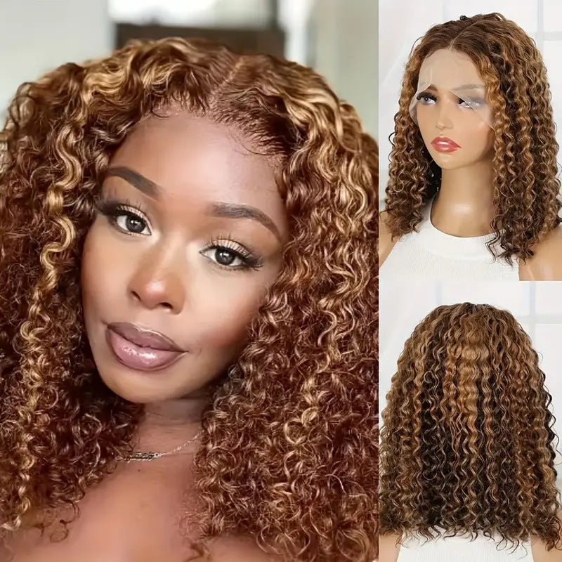 Short Curly Gradient Synthetic Wig